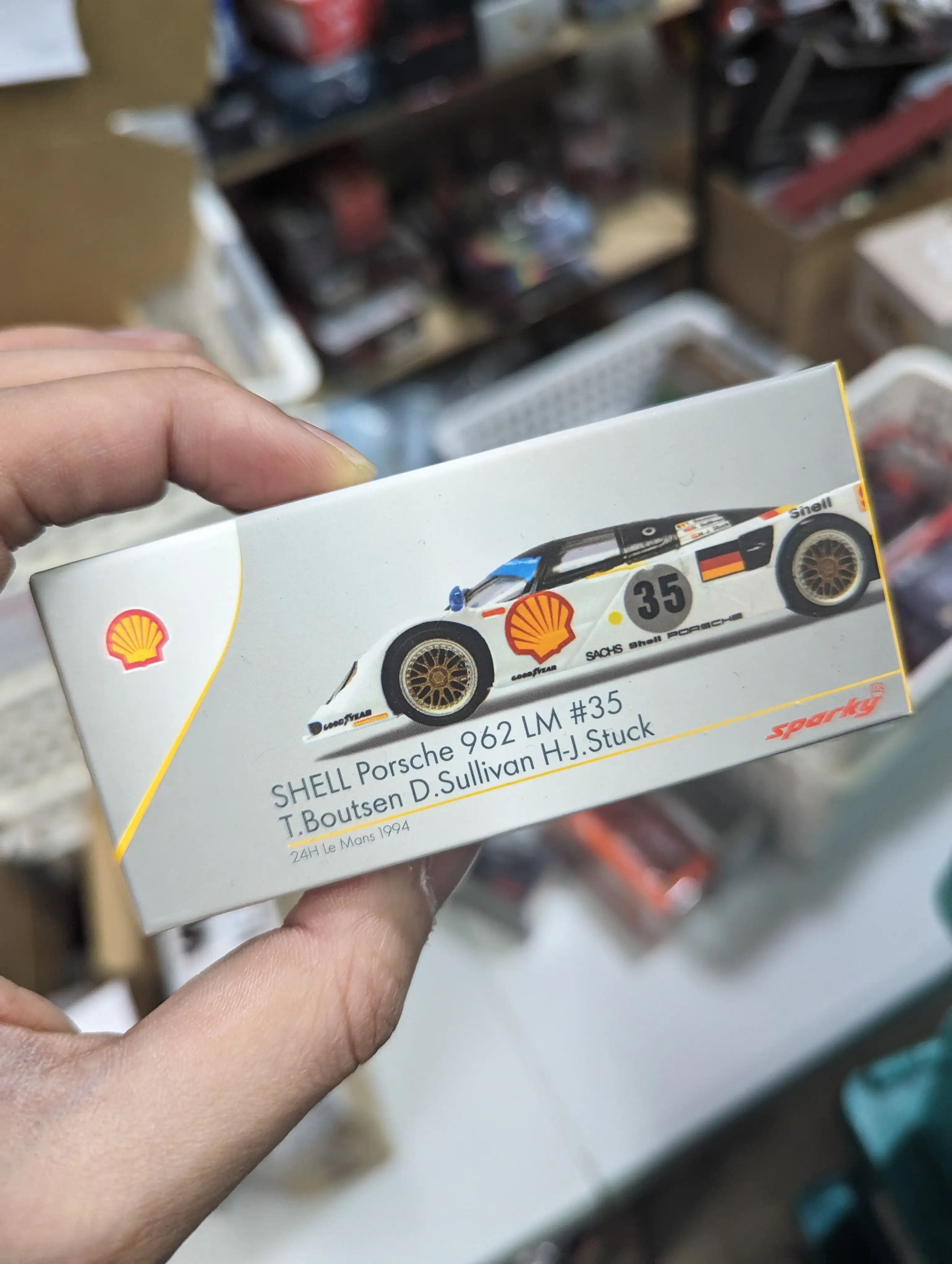 SPARKY X Tiny 1/64 Porsche 962 LM 3rd Le Mans T.Boutsen D.Sullivan H-J.Stuck SHELL 1994 #35 - Image 2