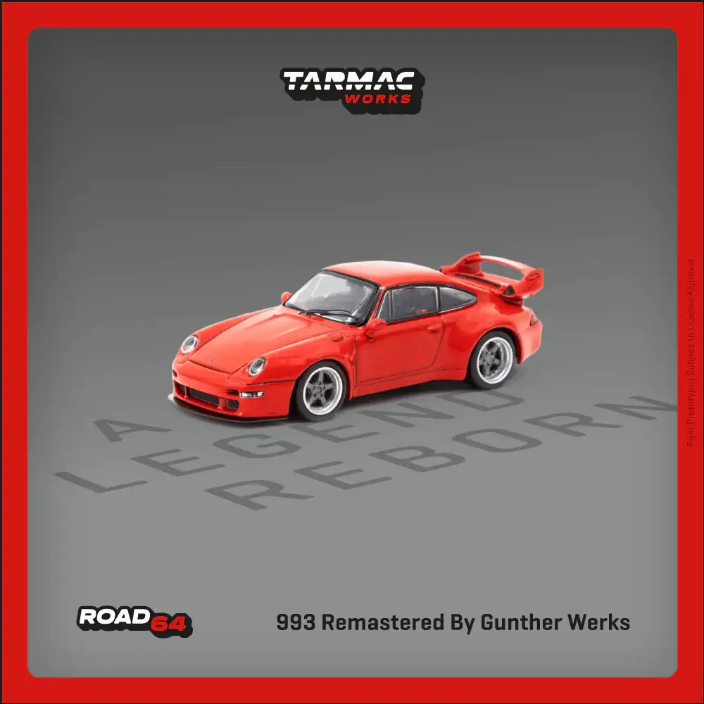 Tarmac Works 1:64 993 Remastered By Gunther Werks Red