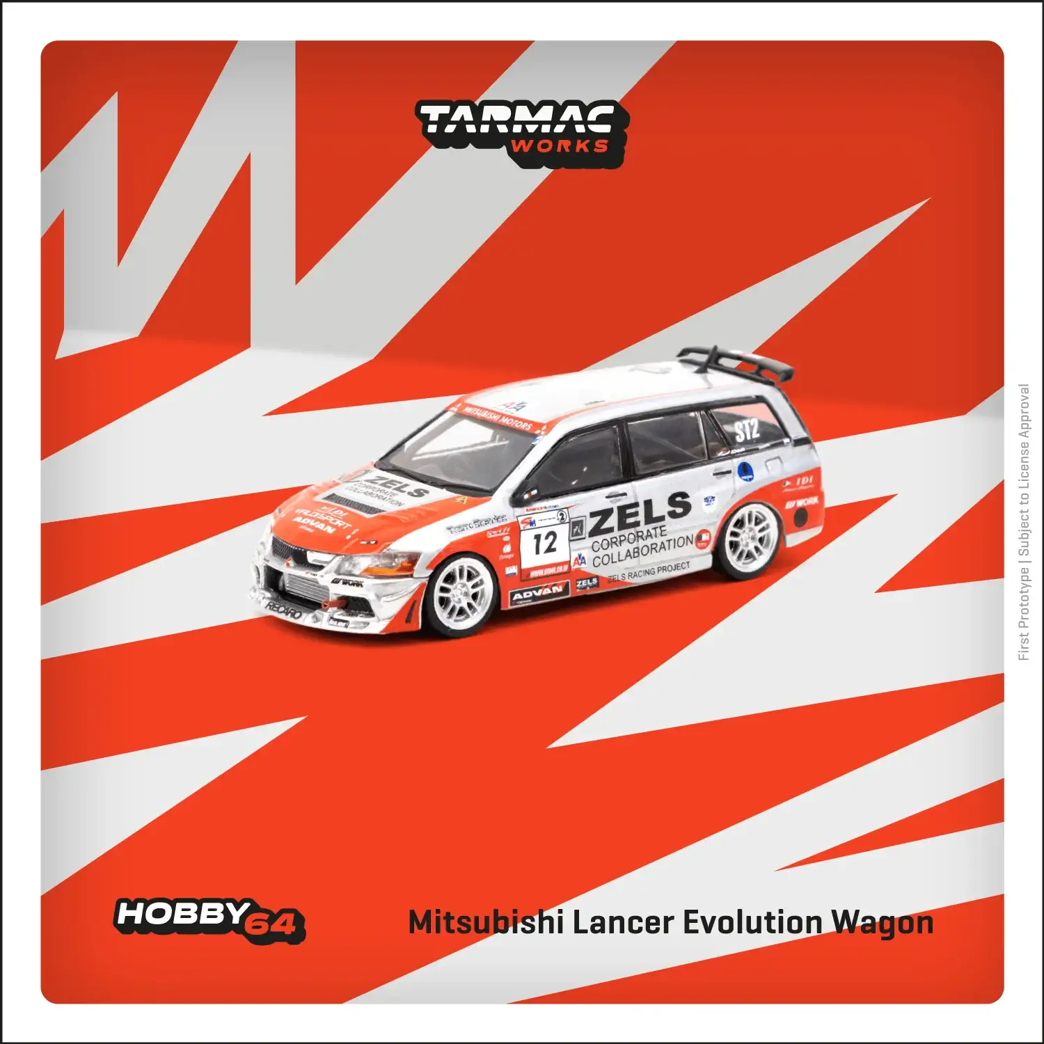 Tarmac Works 1:64 Mitsubishi Lancer Evolution Wagon Super Taikyu Series 2007 西村元気 / 菊地靖