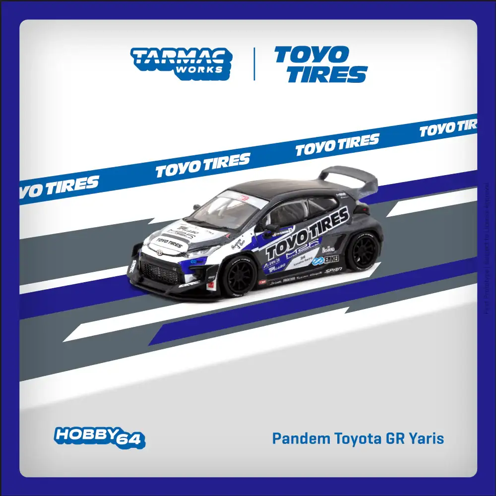 Tarmac Works 1:64 Pandem Toyota GR Yaris TOYO TIRES