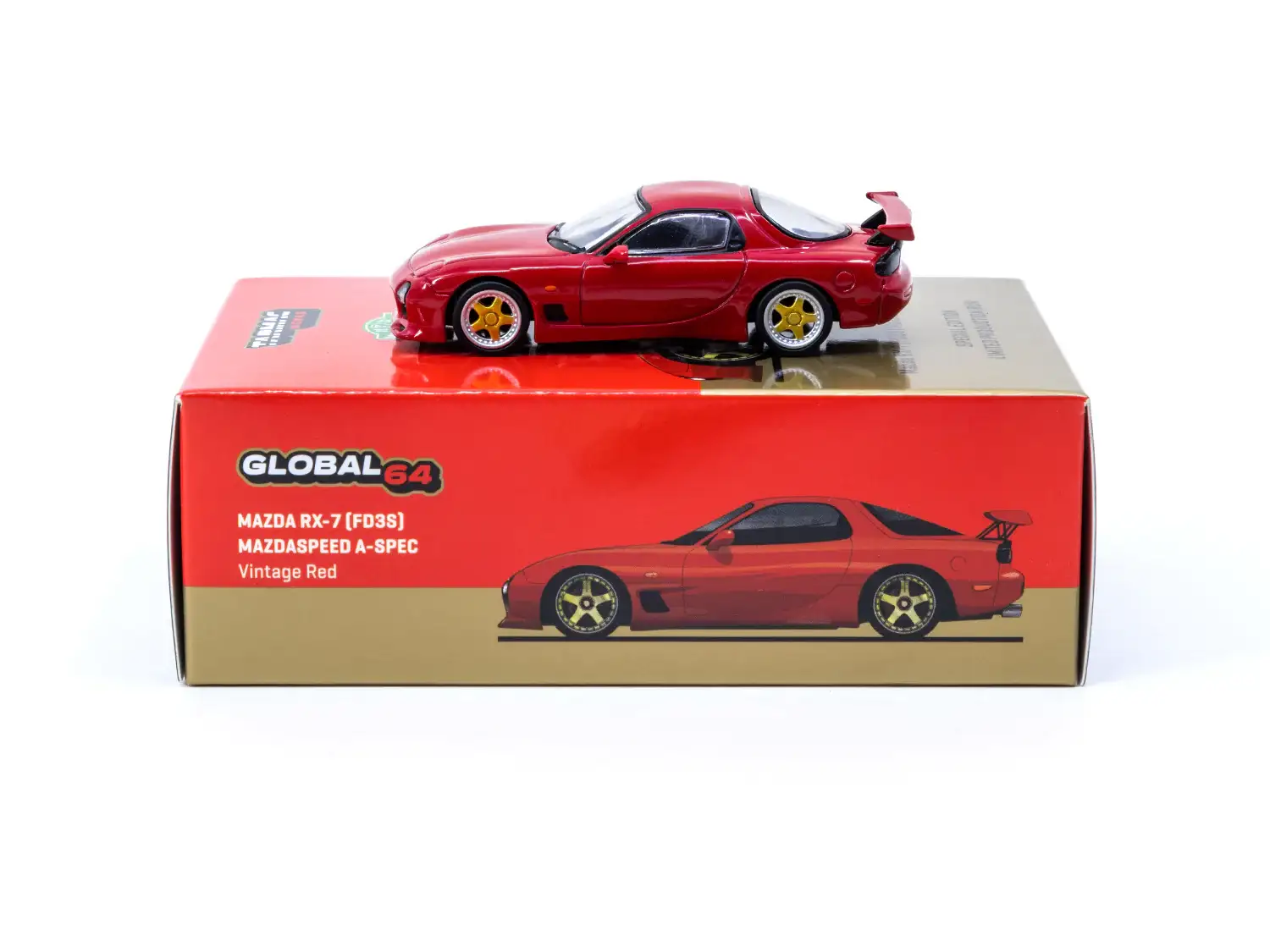 Tarmac Works 1:64 Scale HKACG 2022 exclusive Mazda RX-7 FD3S Mazdaspeed A-Spec - Image 2
