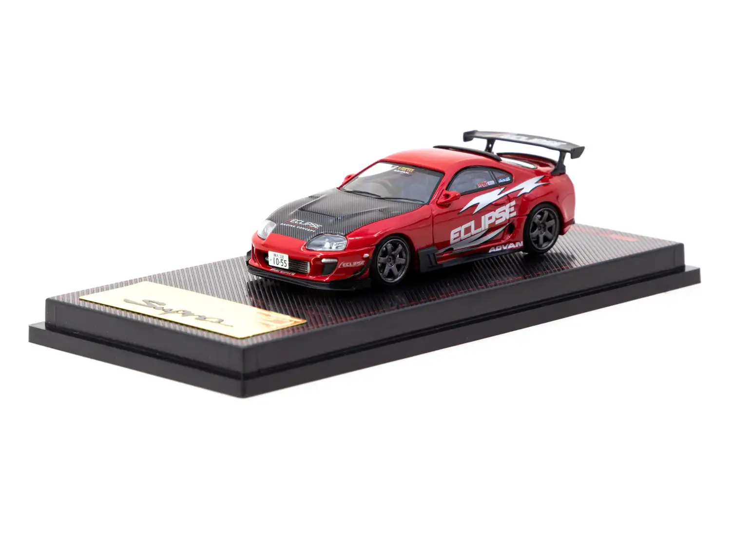 Tarmac Works x Ignition Model 1:64 Scale Toyota Supra (JZA80) RZ Red - Image 2