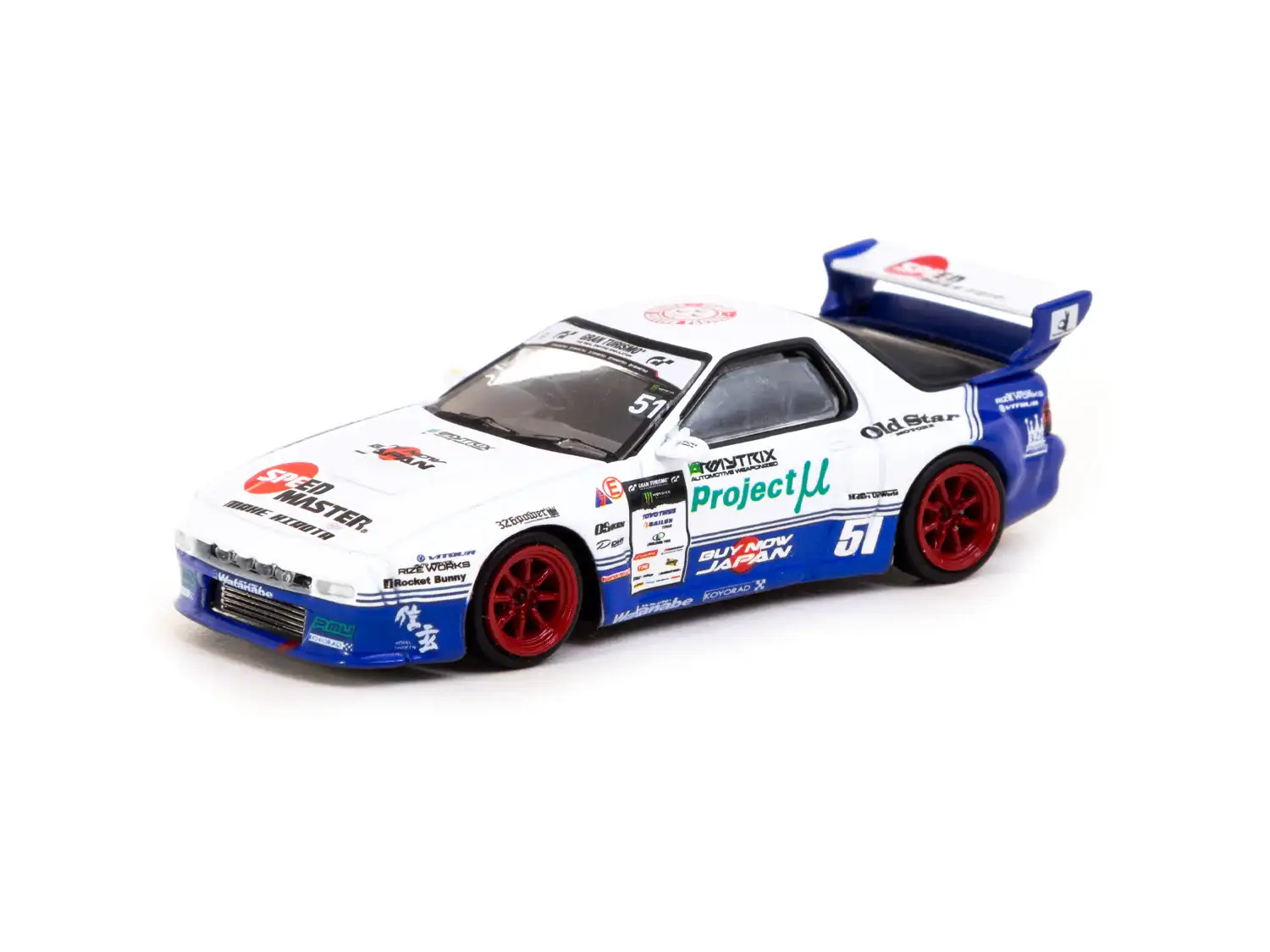Tarmac Works 1:64 Scale Mazda Pandem Mazda RX-7 FC3S Drift T64-066-DR