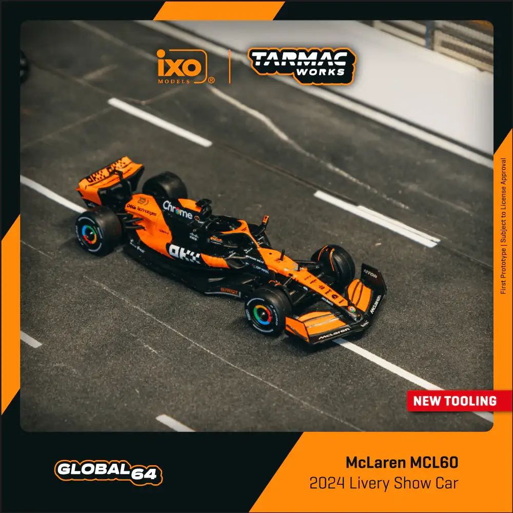 Tarmac Works 1:64 Scale McLaren MCL60 2024 Livery Show Car