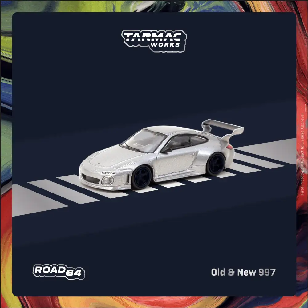 Tarmac Works 1:64 Scale Old & New 997 Gray Metallic T64R-TL053-GRY