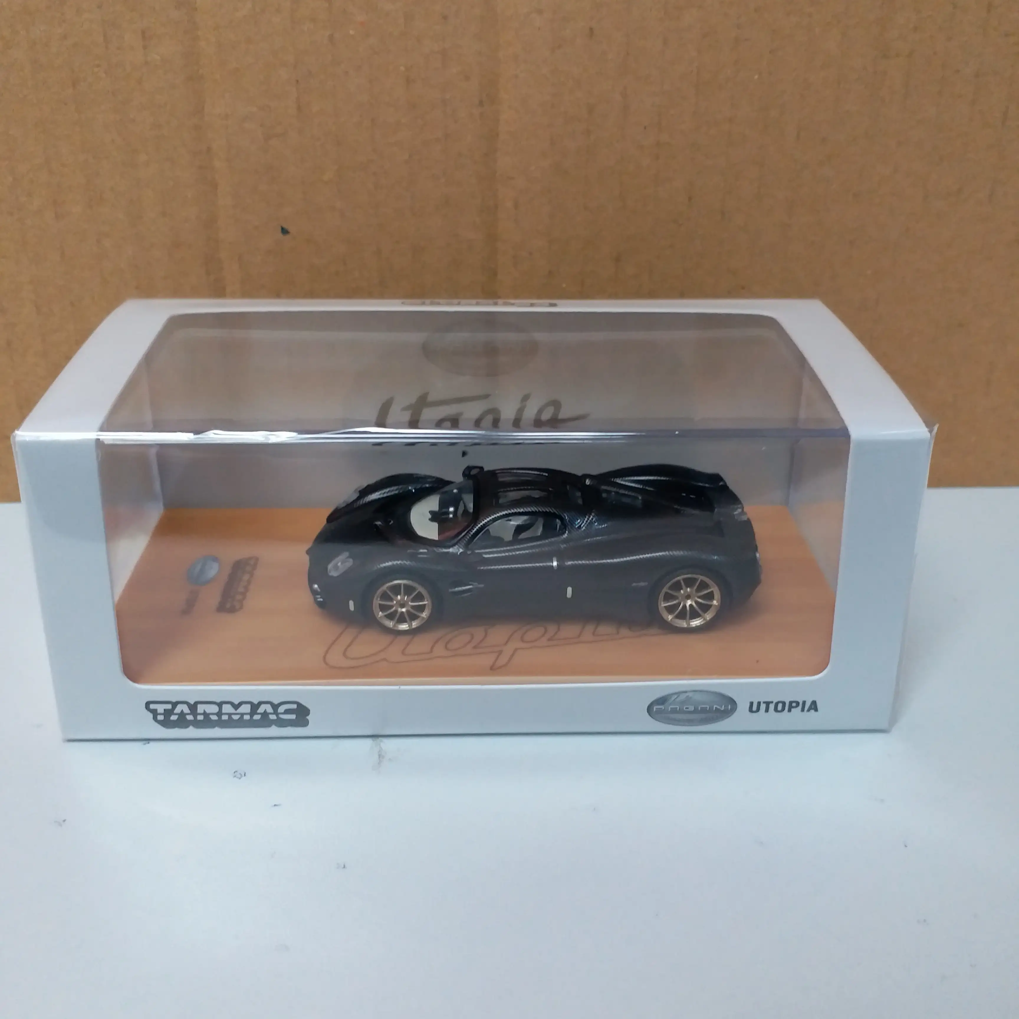 Tarmac Works 1:64 Scale Pagani Utopia - CARBON FIBER EDITION Black Carbon Fiber - Image 2