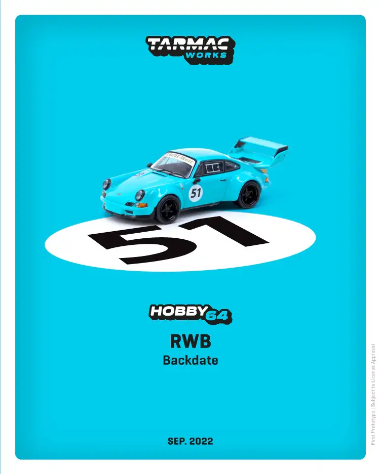 Tarmac Works 1:64 SCALE RWB 964
Backdate