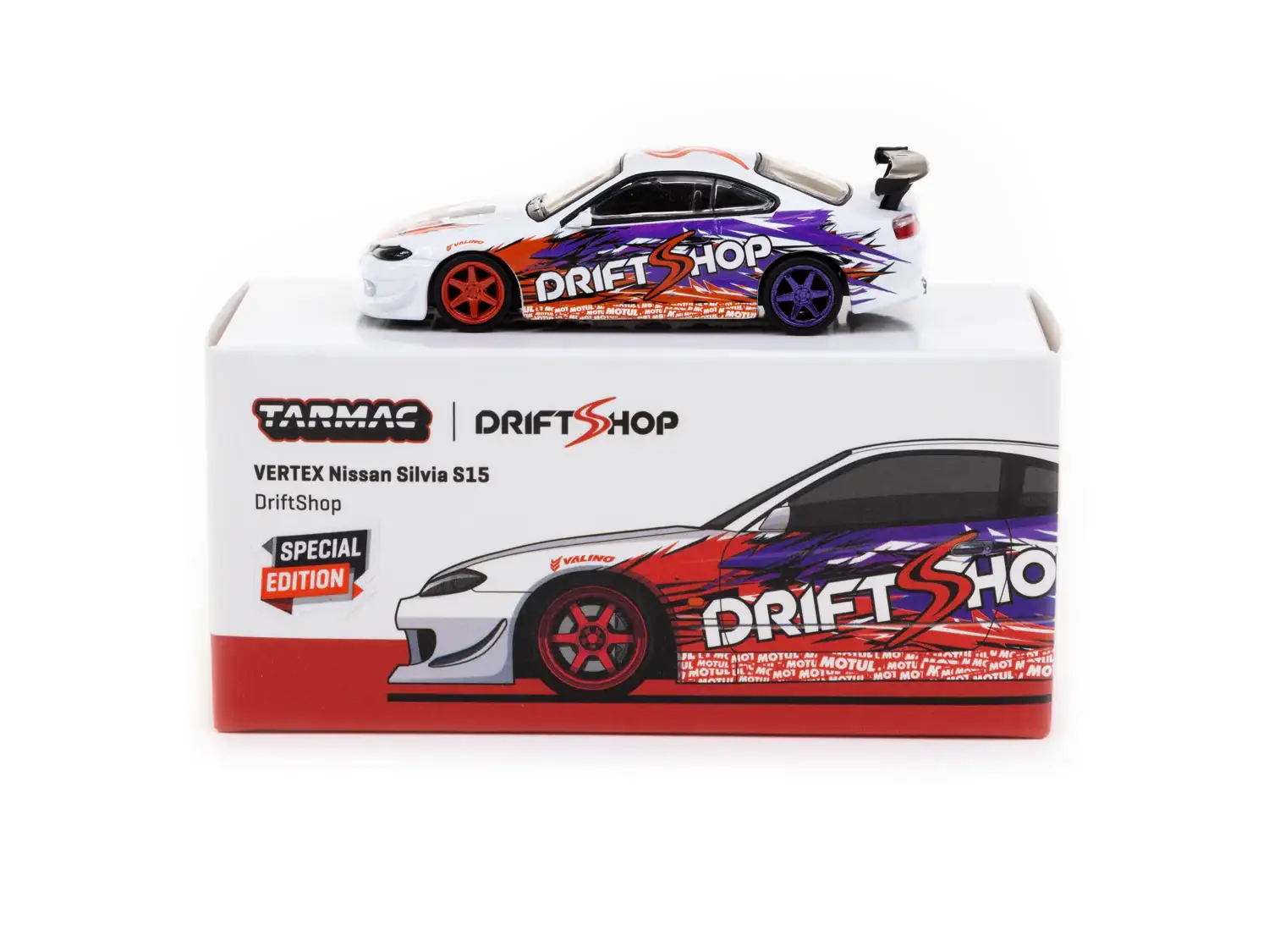 Tarmac Works 1/64 VERTEX Nissan Silvia S15 DriftShop European Drift Championship