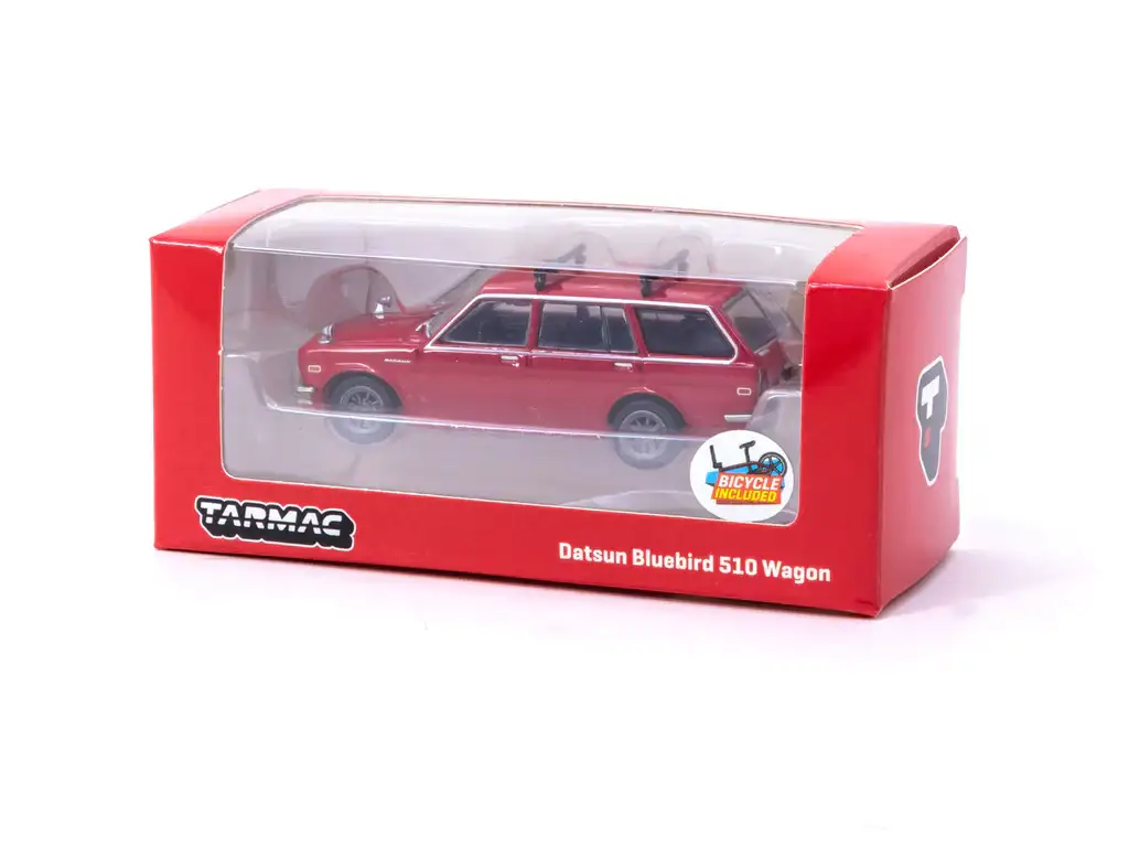 Tarmac Works Datsun Blue Bird 510 Wagon Red - Image 5