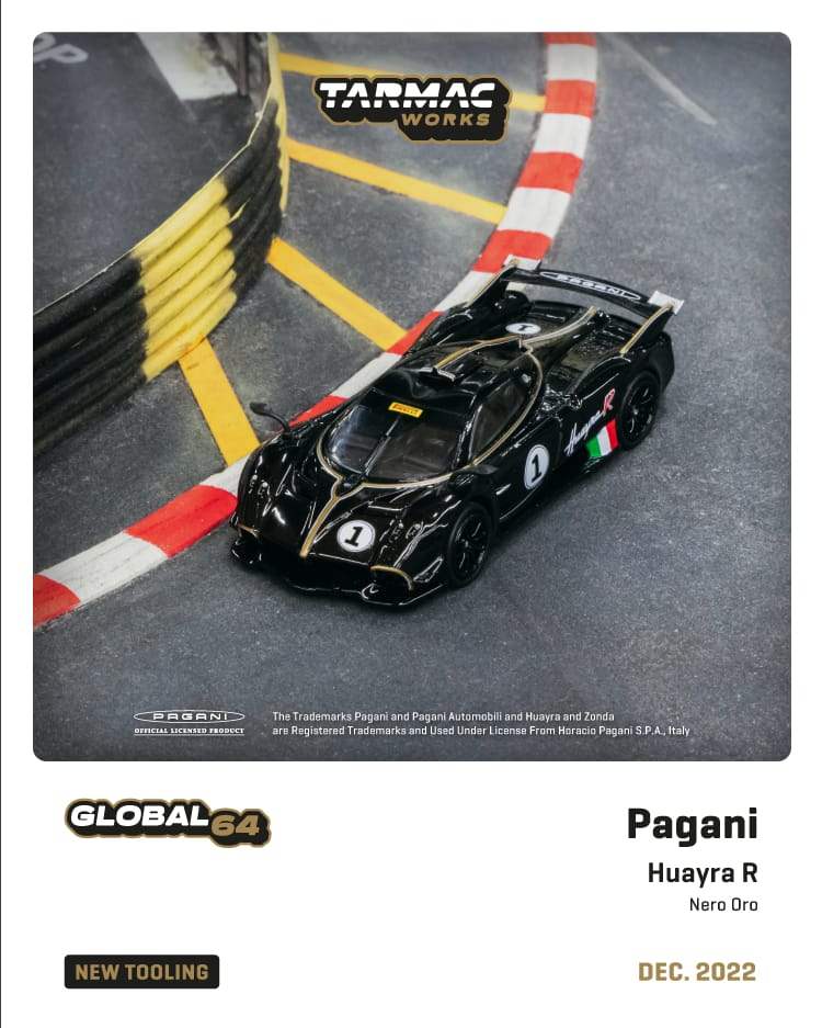 Tarmac Works Pagani Huayra R Nero Oro