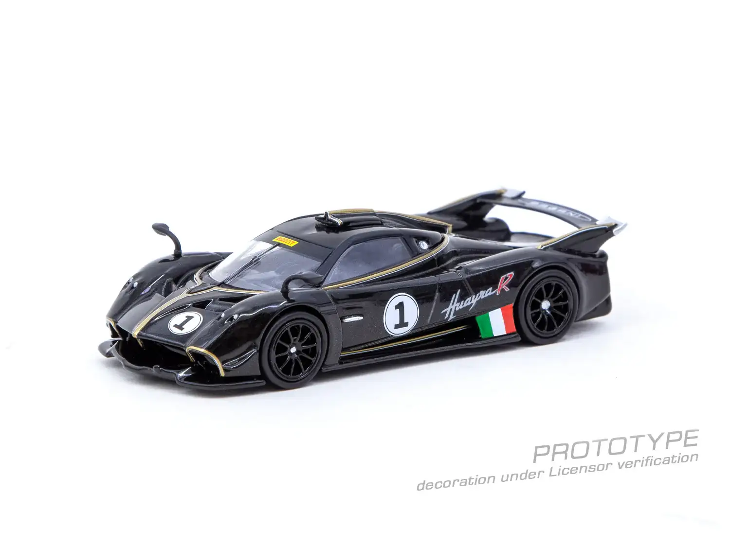Tarmac Works Pagani Huayra R Nero Oro - Image 2