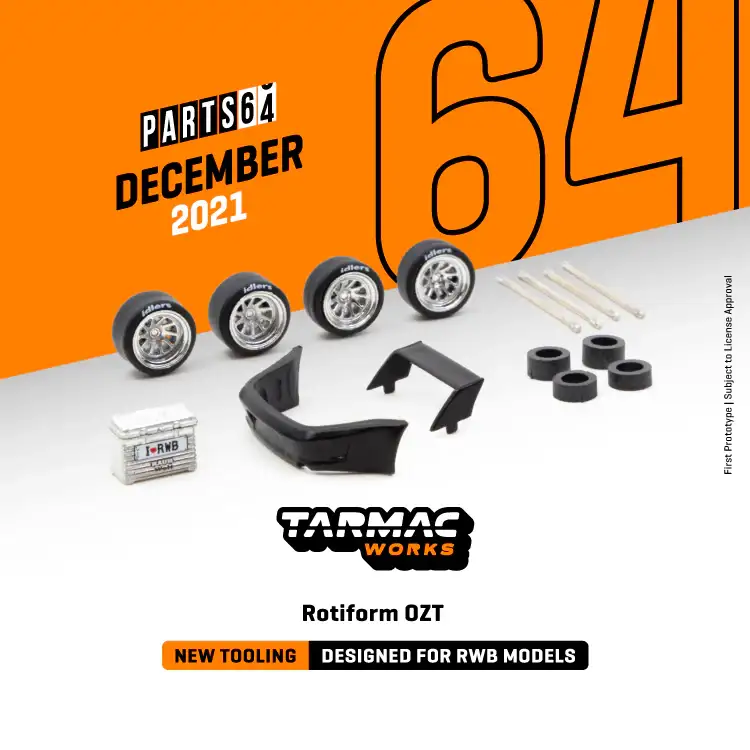 Tarmac Works Rotiform OZT - Designed for RWB Models 1:64 SCALE