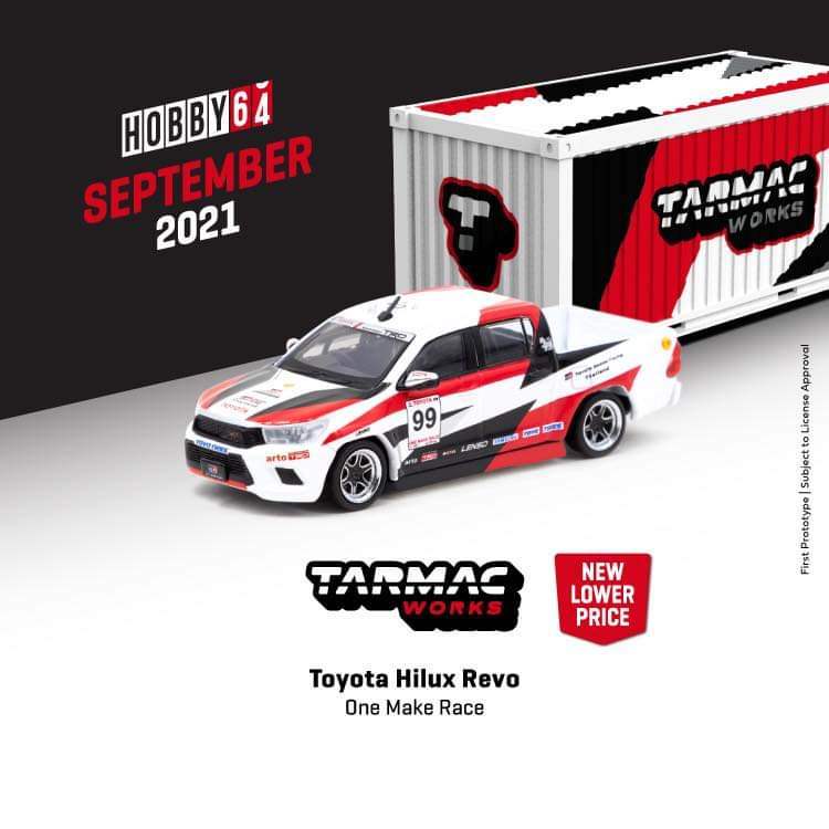 Tarmac Works Toyota Hilux One Make Race with Container - Image 2