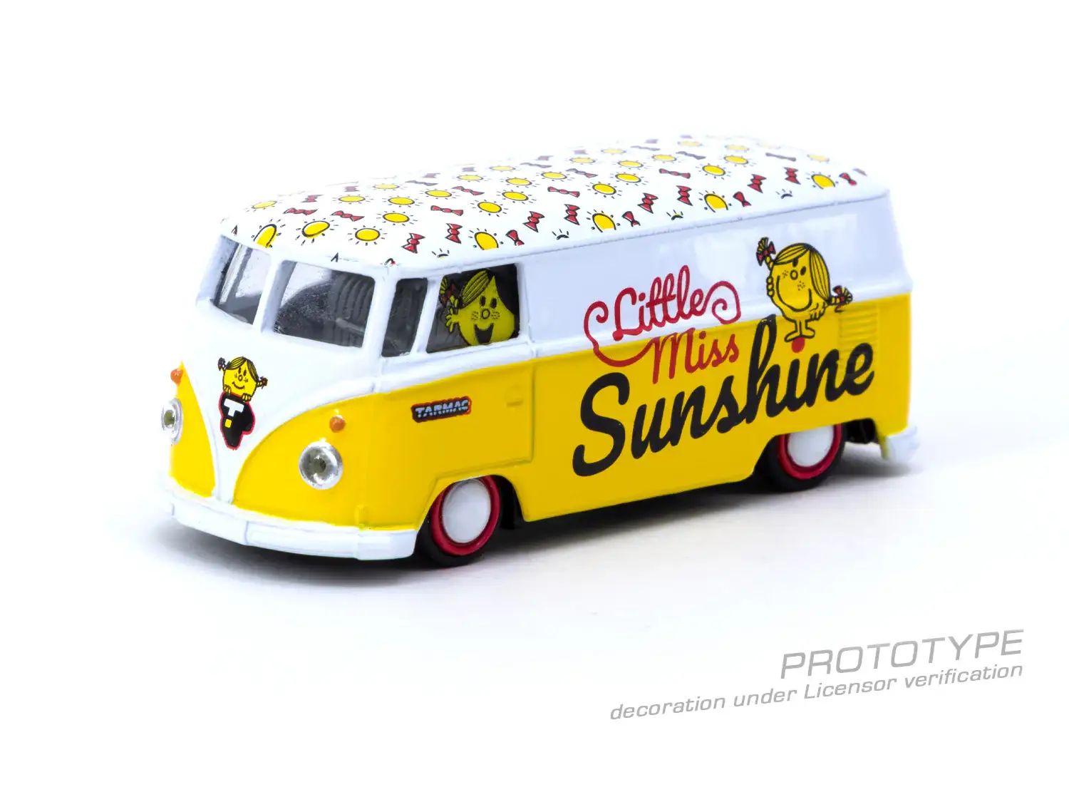Tarmac Works VW Type II (T1) Panel Van, Mr. Men Little Miss, Little Miss Sunshine - Image 2