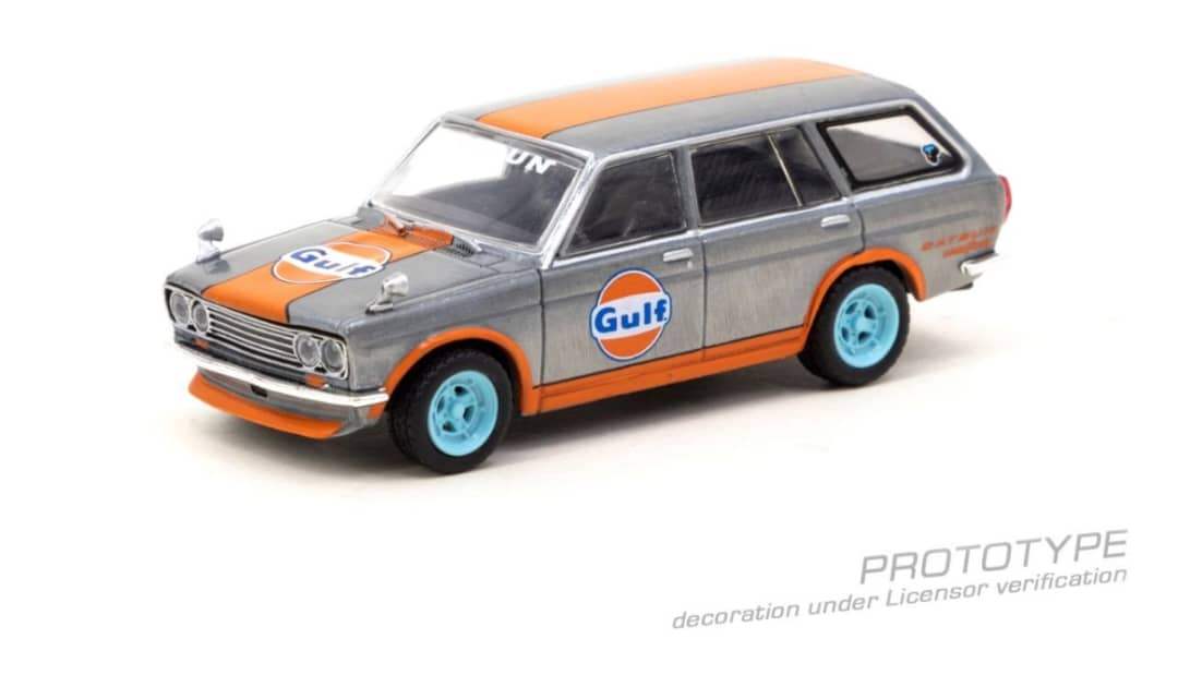 Tarmac Works x Indonesia exclusive Gulf Datsun 510 wagon Bluebird - Image 3