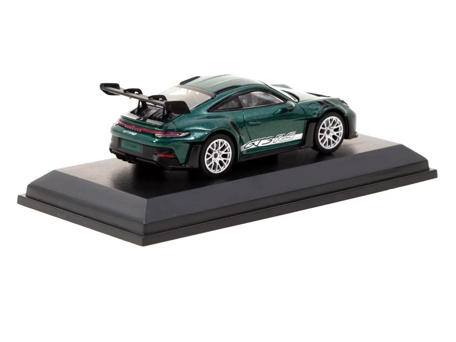 Tarmac Works x Minichamps 1/64 Porsche 911 (992) GT3 RS Porsche Racing Green Metallic - Image 2