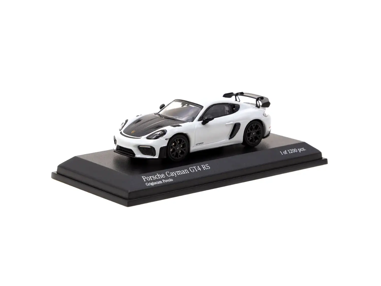 Tarmac Works x Minichamps 1/64 Porsche Cayman GT4 RS Grigiocam Povolo - Image 3