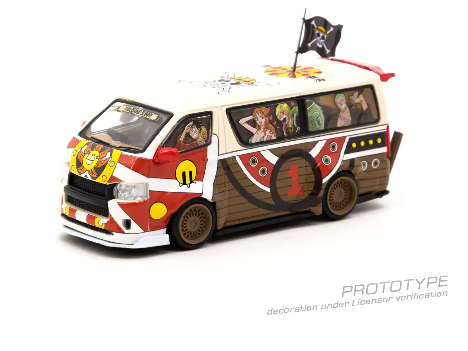Tarmac Works x One Piece Toyota Hiace Widebody One Piece Thousand Sunny - Image 2