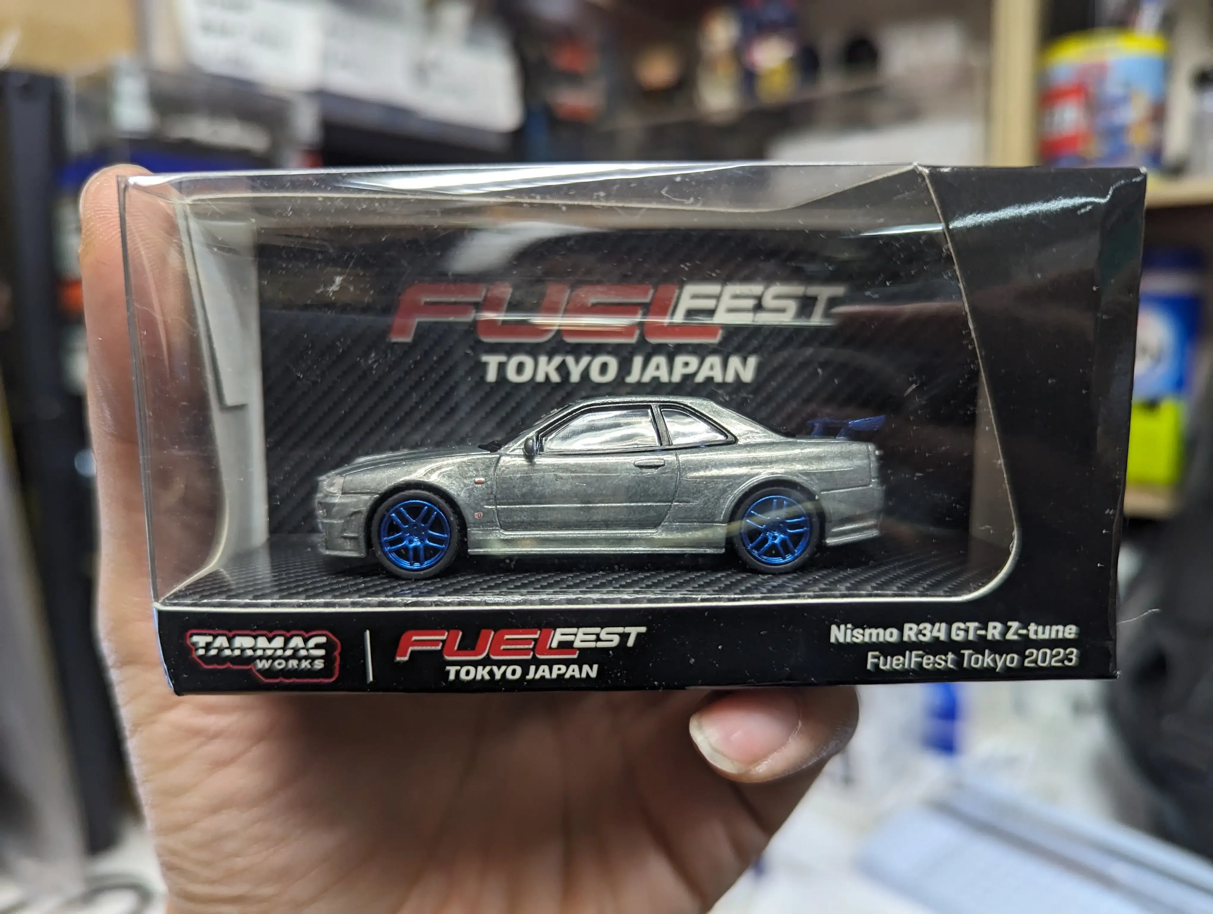 FuelFest Tokyo 2023 Special Edition Tarmac Works x Schuco 1:64 Scale Nissan Skyline Nismo R34 GT-R Z-tune - Image 4