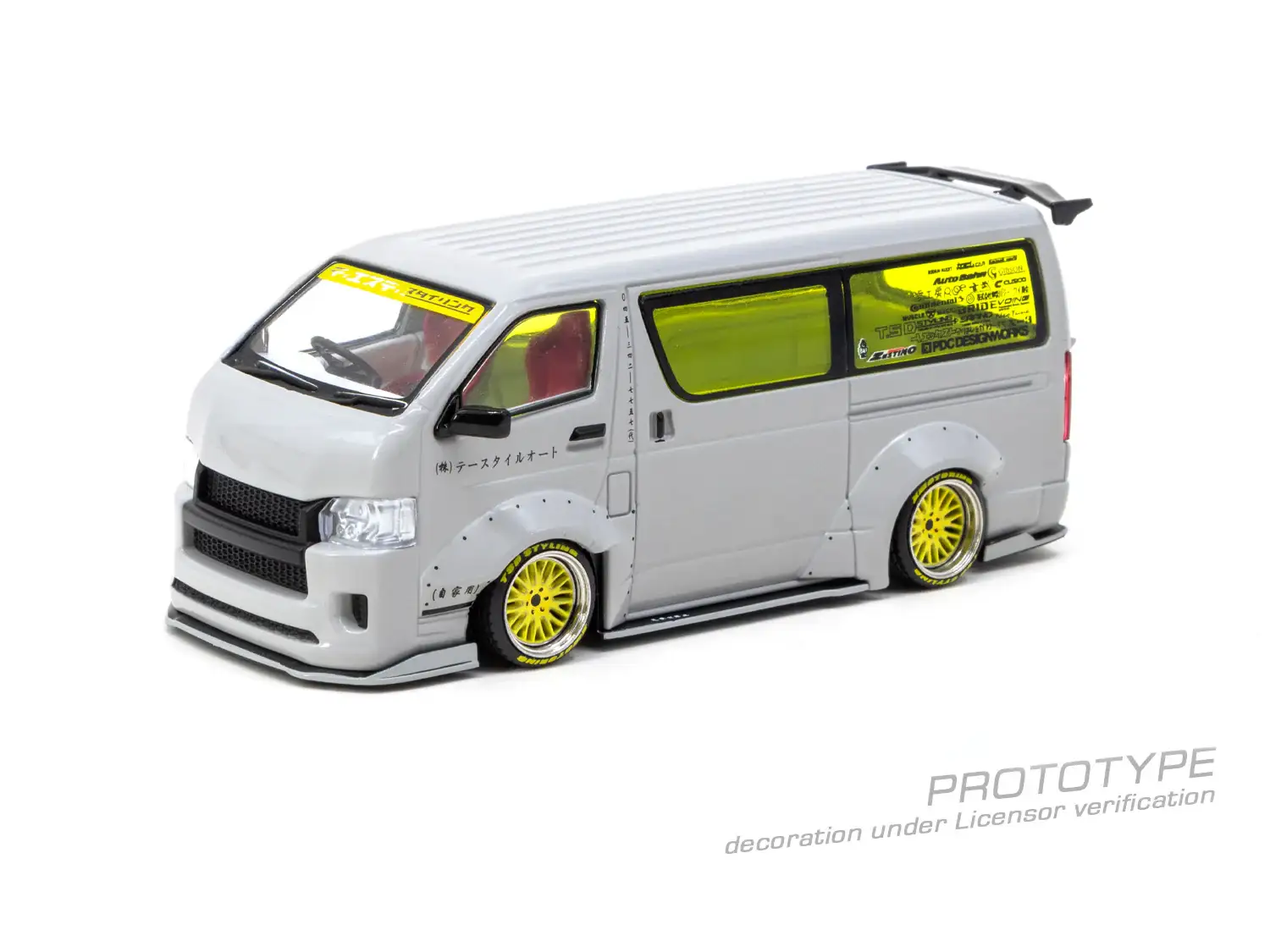 Tarmac Works 1:43 Toyota Hiace Widebody Grey - Image 2