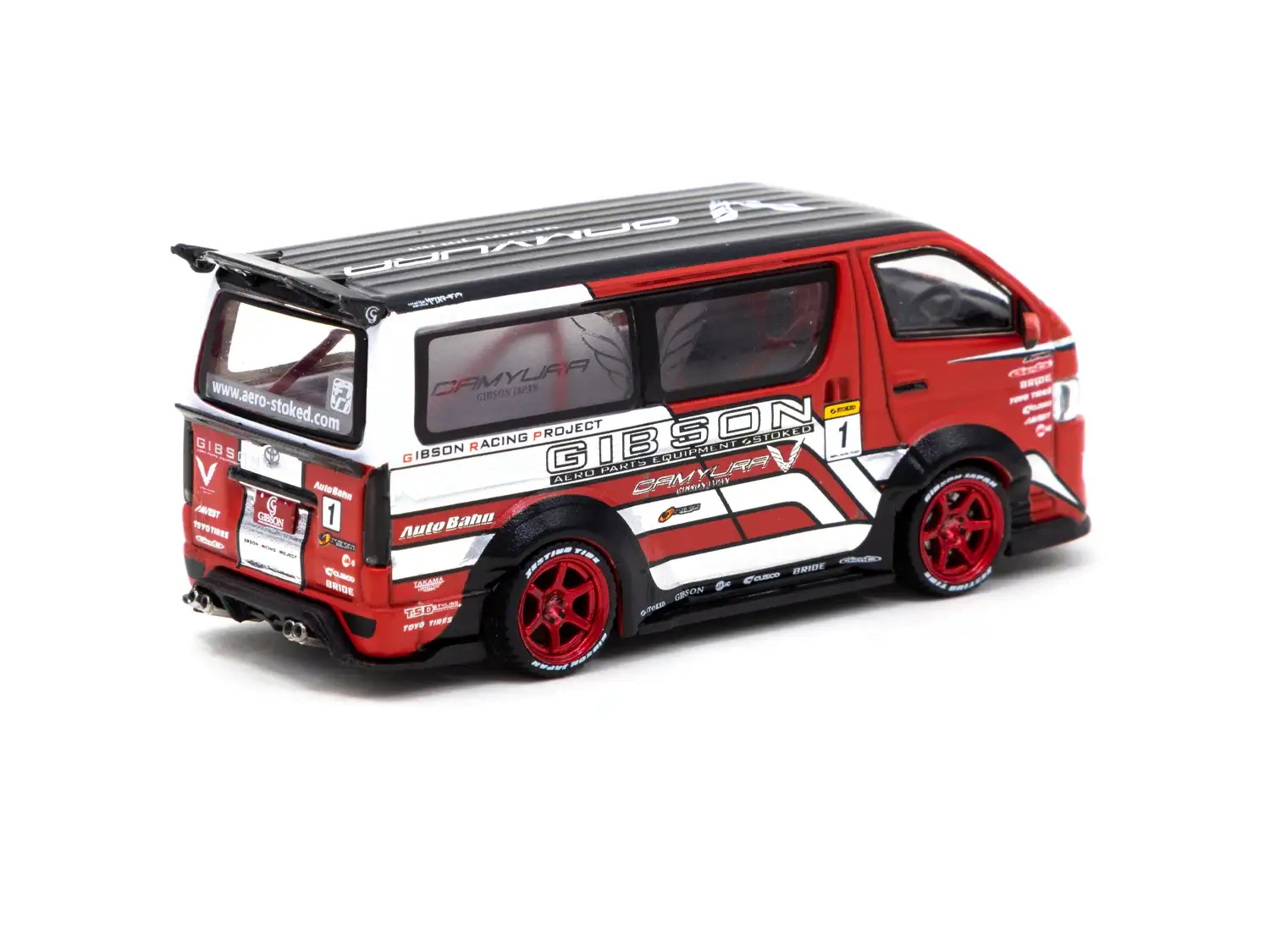 Tarmac Works Toy Car Salon 2021 Exclusive 1:64 Toyota Hiace Widebody - Image 4