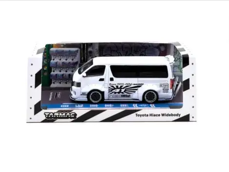 Tarmac Works 1:64 Toyota Hiace Widebody
White - Image 4