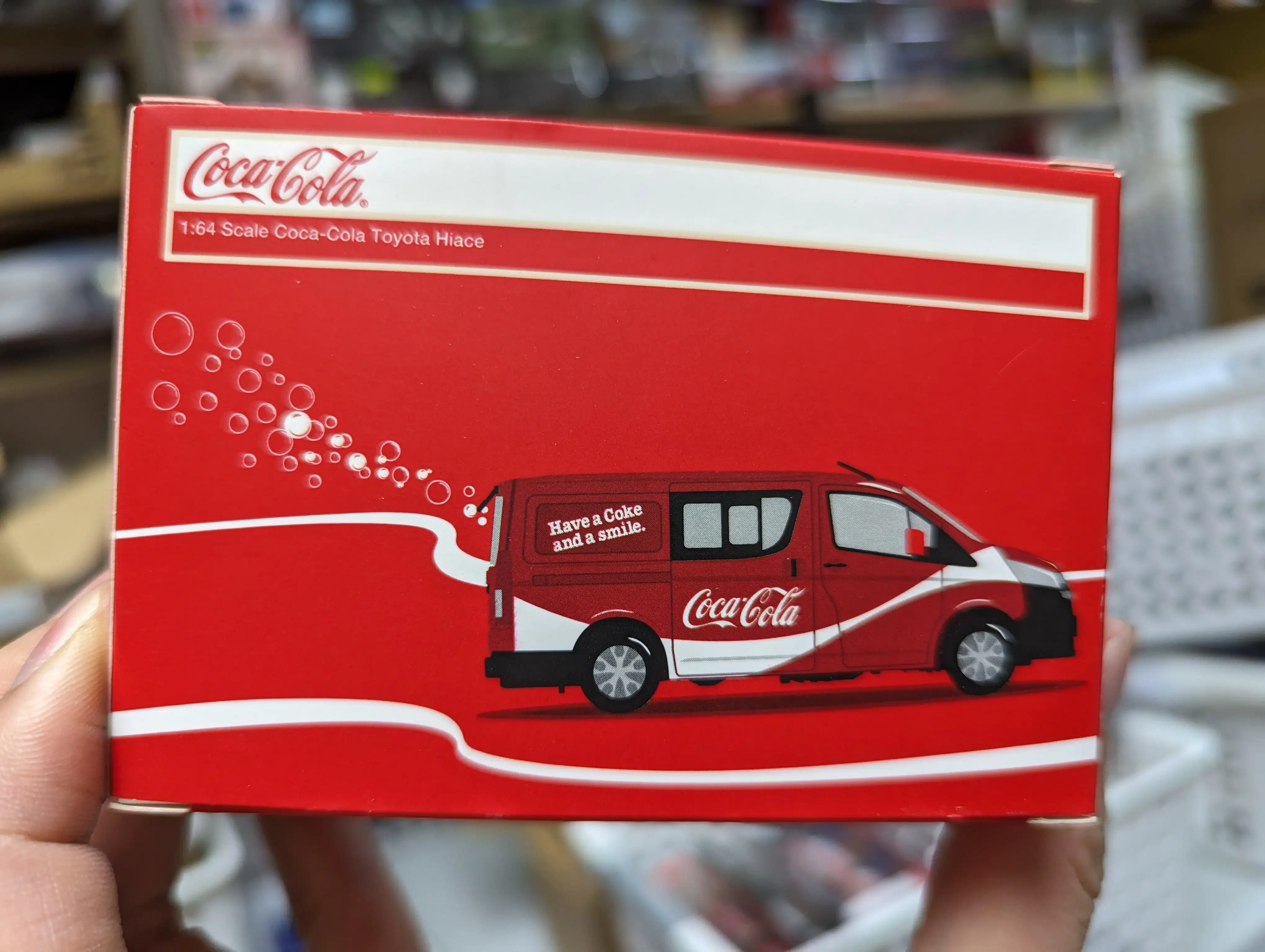 Tiny 1:64 Scale Toyota Hiace Coca-Cola (Diecast Car) - Image 2