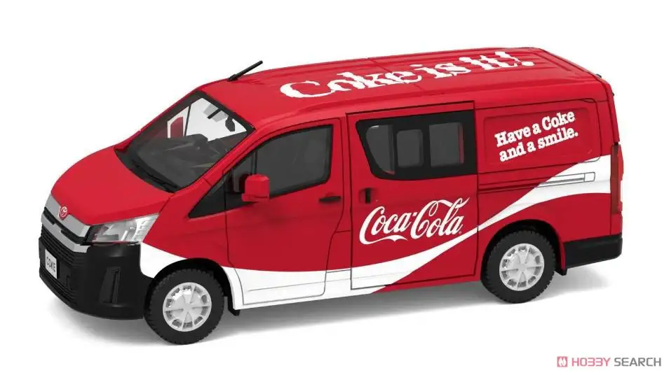 Tiny 1:64 Scale Toyota Hiace Coca-Cola (Diecast Car) - Image 3