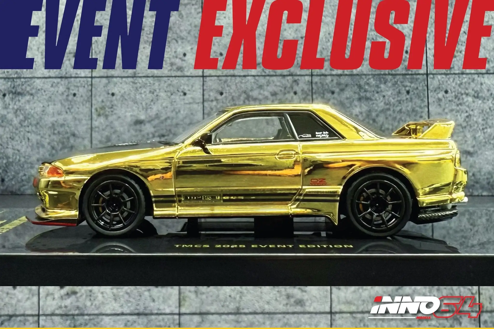 TMCS25 X Inno64 Nissan Skyline R32 Top Secret Chrome Gold & Mazda RX-7 FC3S “Pandem” Frozen Green Set - Image 4