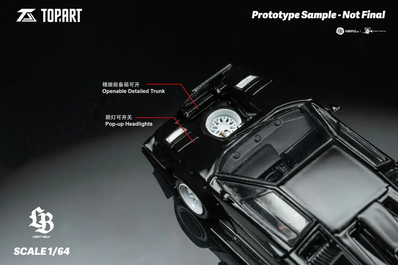 TMCS25 X Top.Art LBWK Lamborghini Countach - Black - Image 6