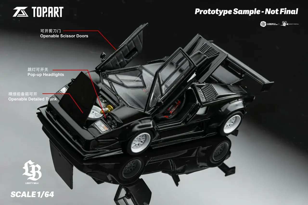 TMCS25 X Top.Art LBWK Lamborghini Countach - Black - Image 7