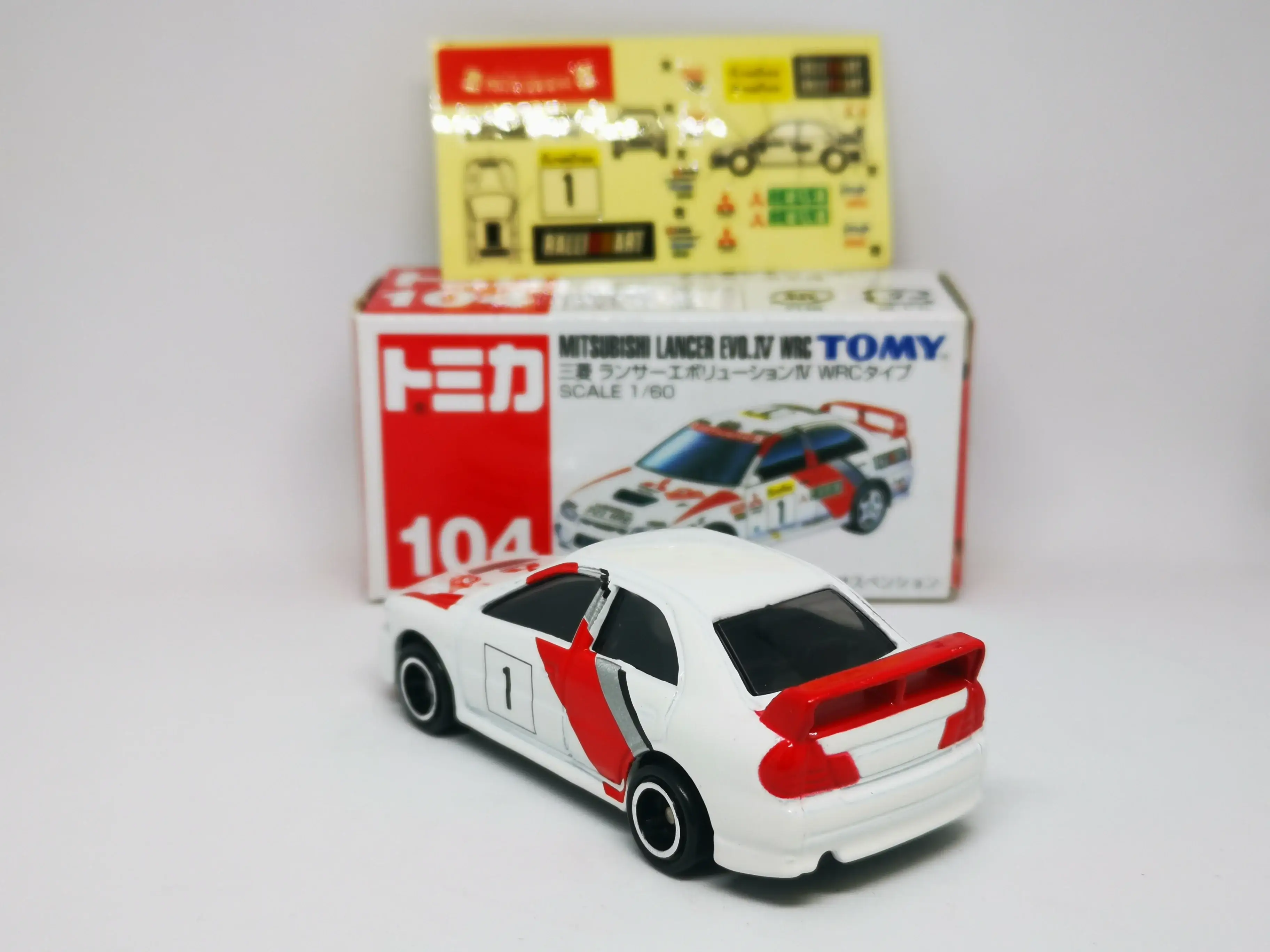 Tomica #104 Mitsubishi Lancer Evolution IV WRC - Image 2