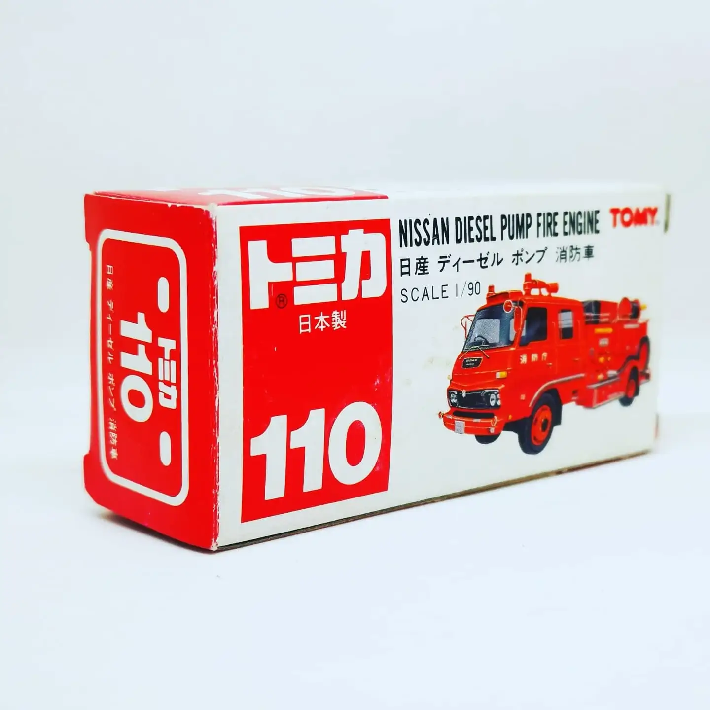 Tomica #110 Nissan Diesel Pump Fire Engine Made in Japan - Image 3