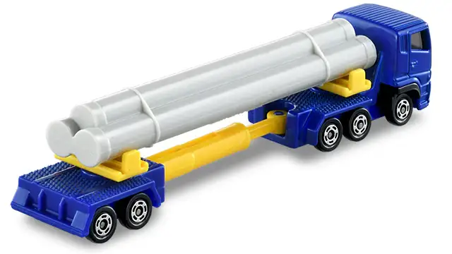 TOMICA #140 Mitsubishi Fuso Super Great Pole Trailer - Image 4