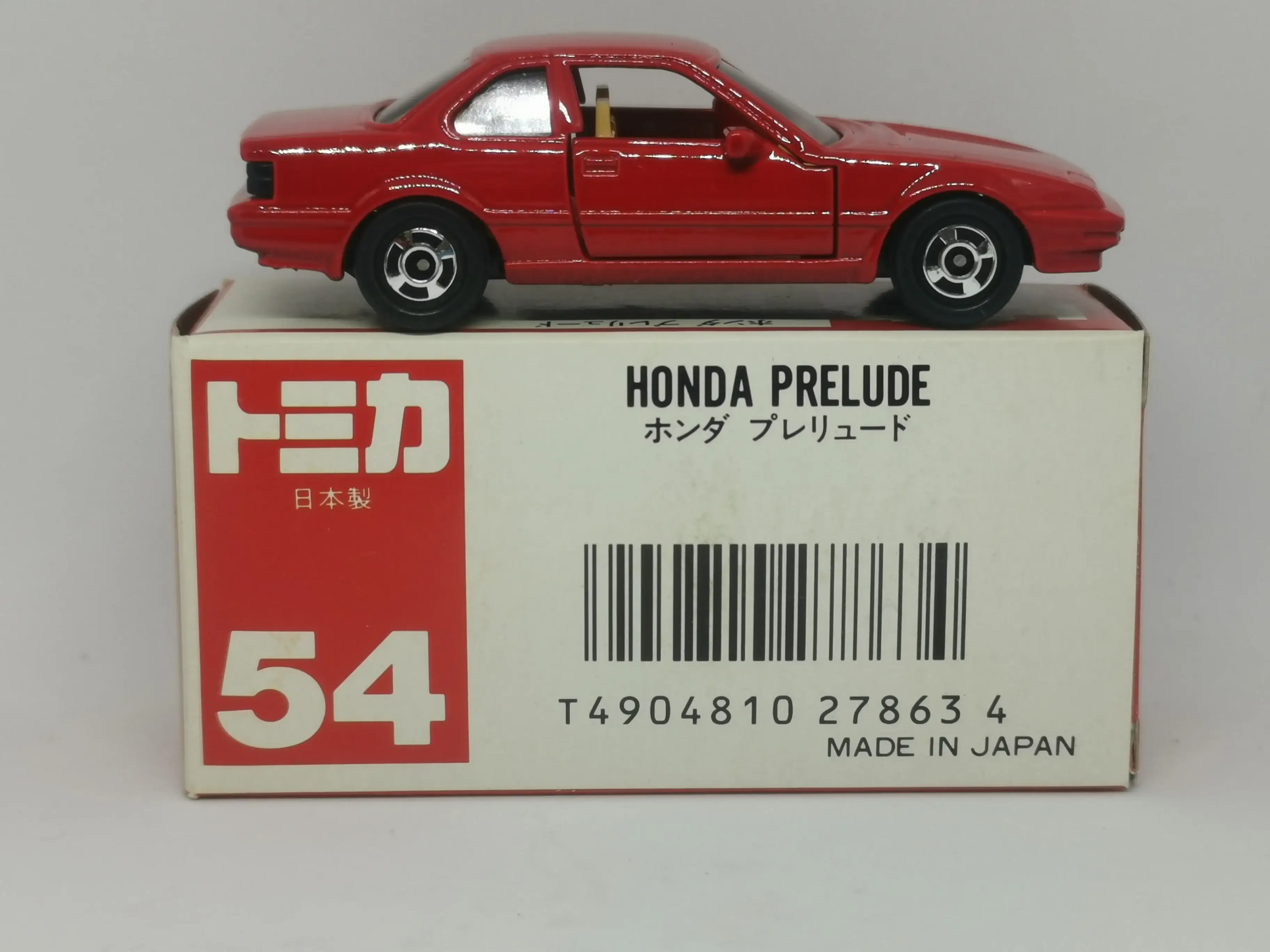 Tomica #54 Honda Prelude Red Made in Japan - Image 4