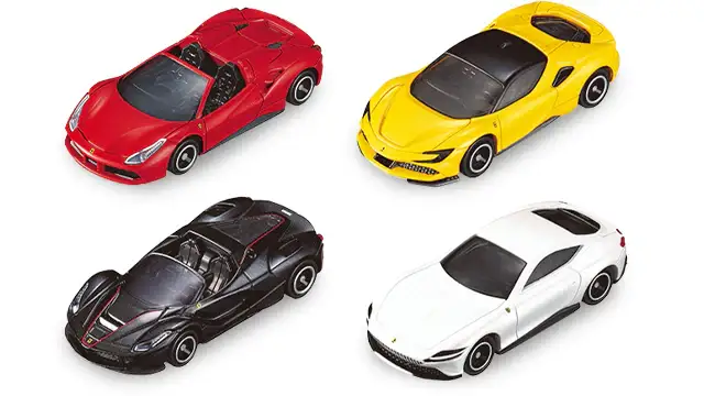 Tomica Gift Set Ferrari 488 Spider, SF90 Stradale, LaFerrari Aperta, Ferrari Roma - Image 2