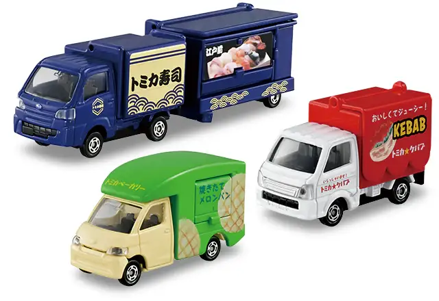 Tomica Gift Set Let's all eat! Tomica Food Shop Set - Image 2