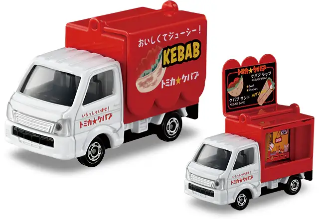 Tomica Gift Set Let's all eat! Tomica Food Shop Set - Image 5