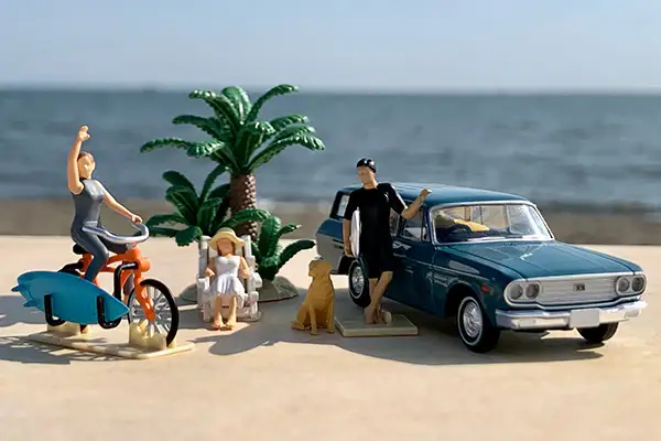 Tomica Limited Vintage Neo Diorama Collection 64 #Car Snap 19a Surfing