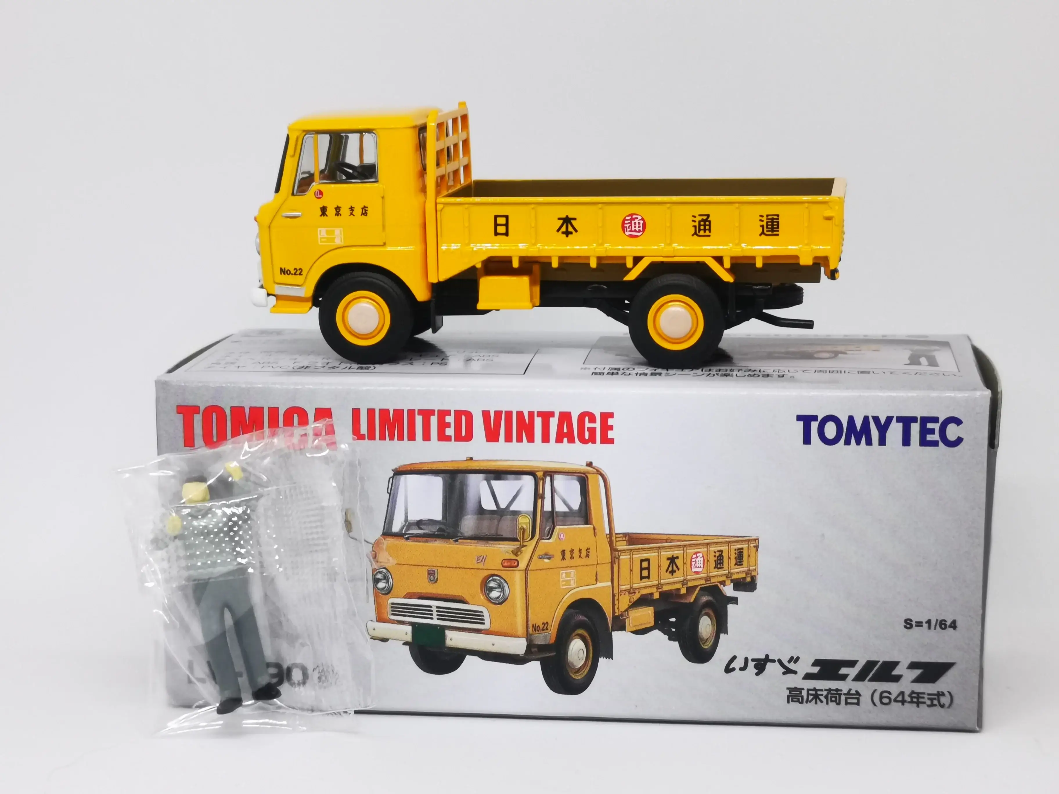 Tomica Limited Vintage LV-190a Isuzu Elf High Floor Loading Platform 64 Years (Nippon Express) - Image 2