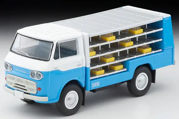 Tomica Limited Vintage LV-210a Mazda E2000 bottle car (white/light blue) - Image 6
