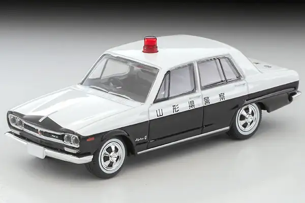 Tomica Limited Vintage LV-214a Nissan Skyline 2000GT Patrol Car (Yamagata Prefectural Police) 1971 model
