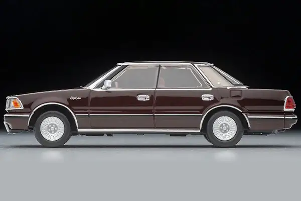 Tomica Limited Vintage LV-N175c Toyota Crown Hardtop Supercharged Royal Saloon (Wine) 1985 model - Image 5