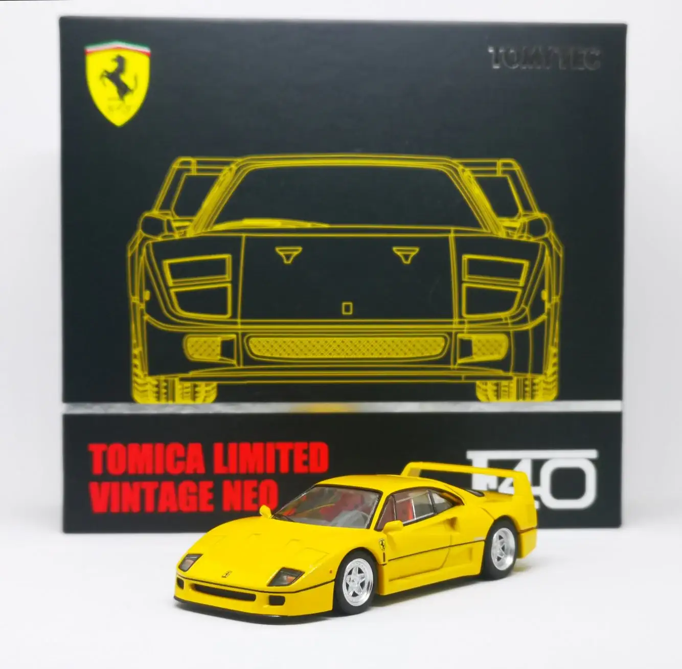 Tomica Limited Vintage Neo Ferrari F40 (Yellow)