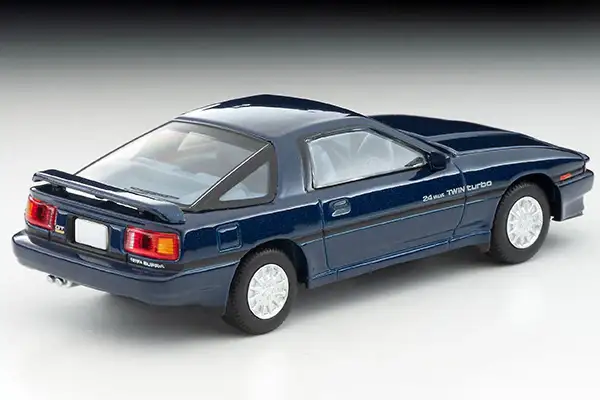Tomica Limited Vintage Neo LV-N106f Toyota Supra 2.0 GT Twin Turbo (Navy Blue) 1987 - Image 2