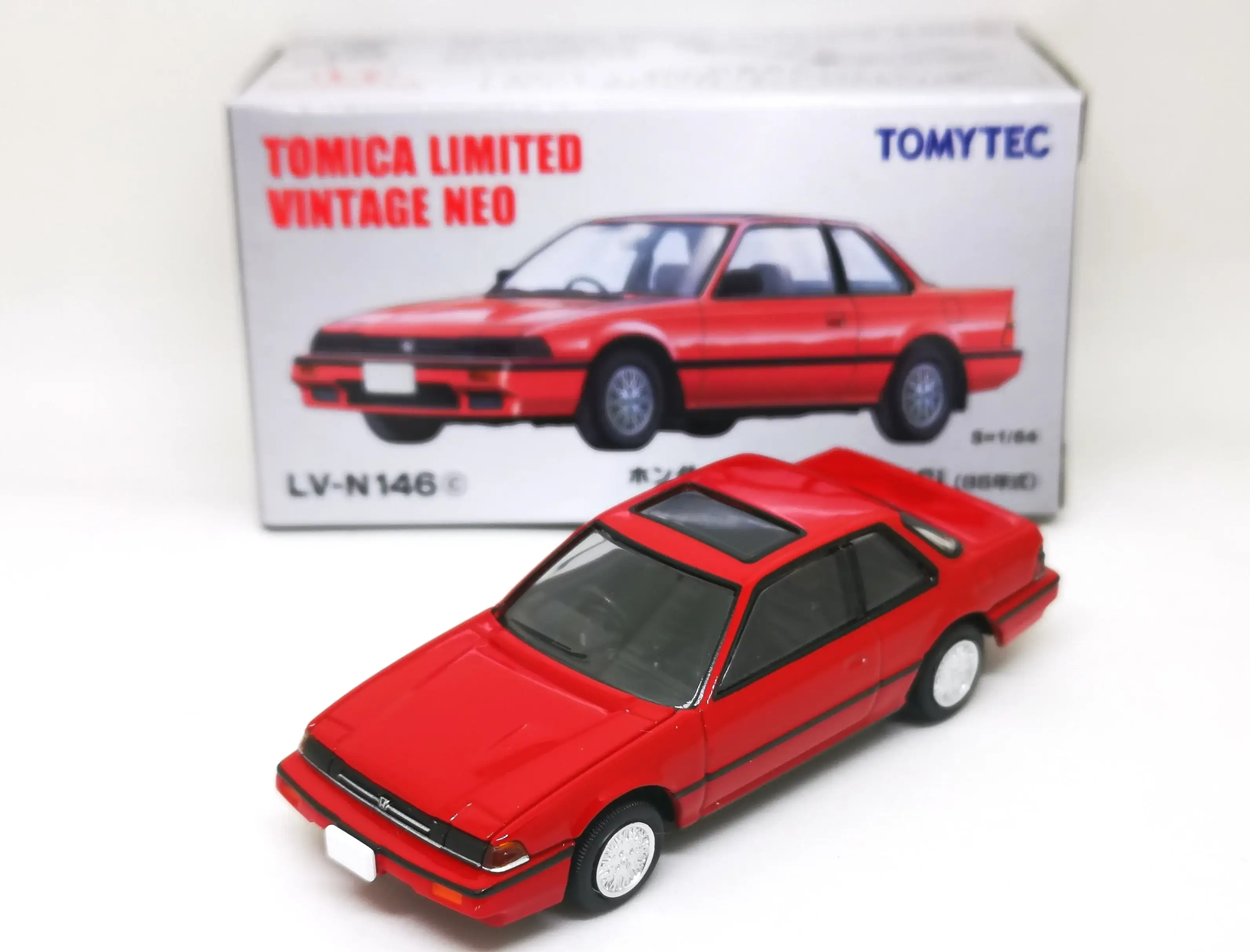 Tomica Limited Vintage Neo LV-N146c Honda Prelude Red - Image 3
