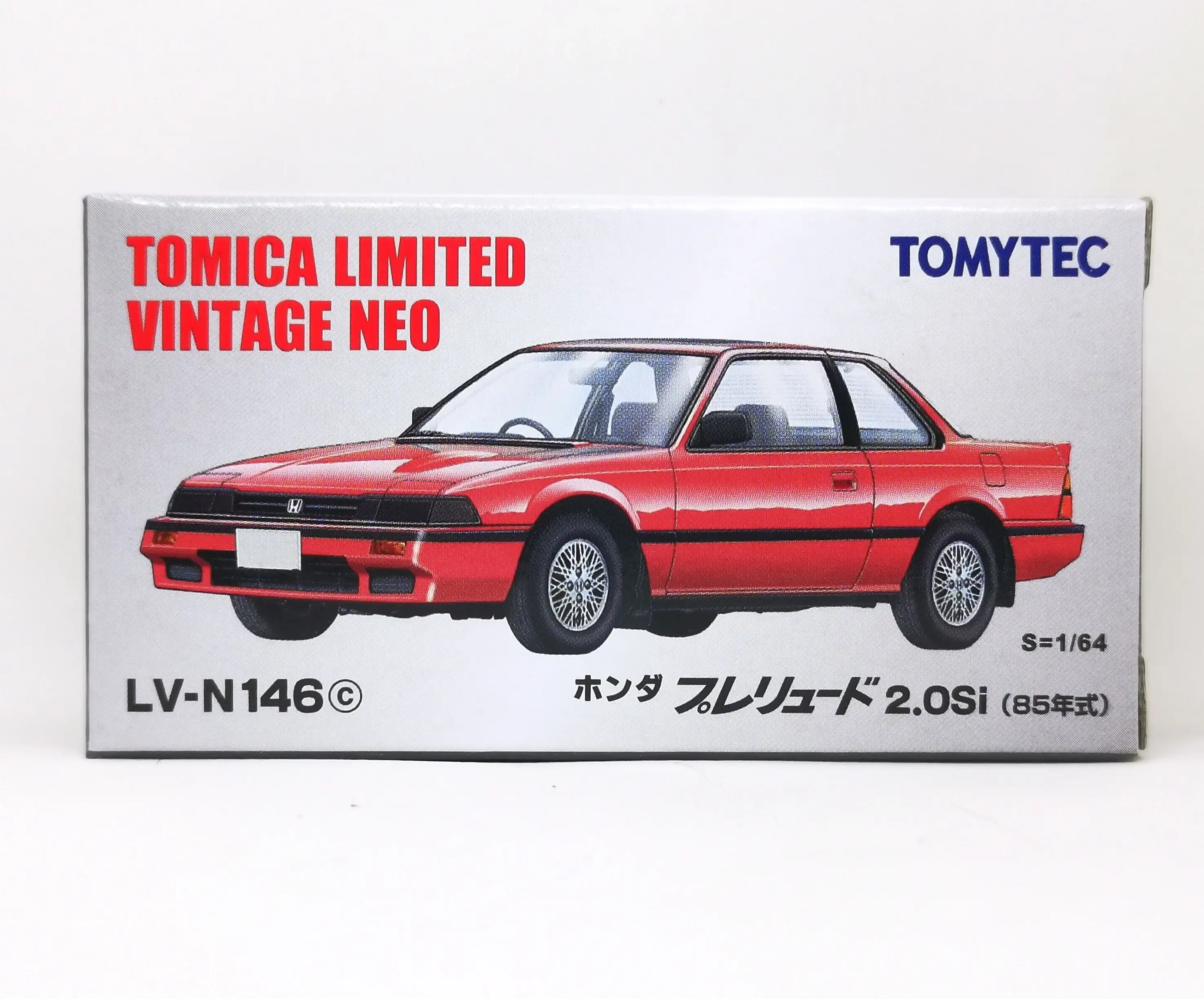 Tomica Limited Vintage Neo LV-N146c Honda Prelude Red - Image 4
