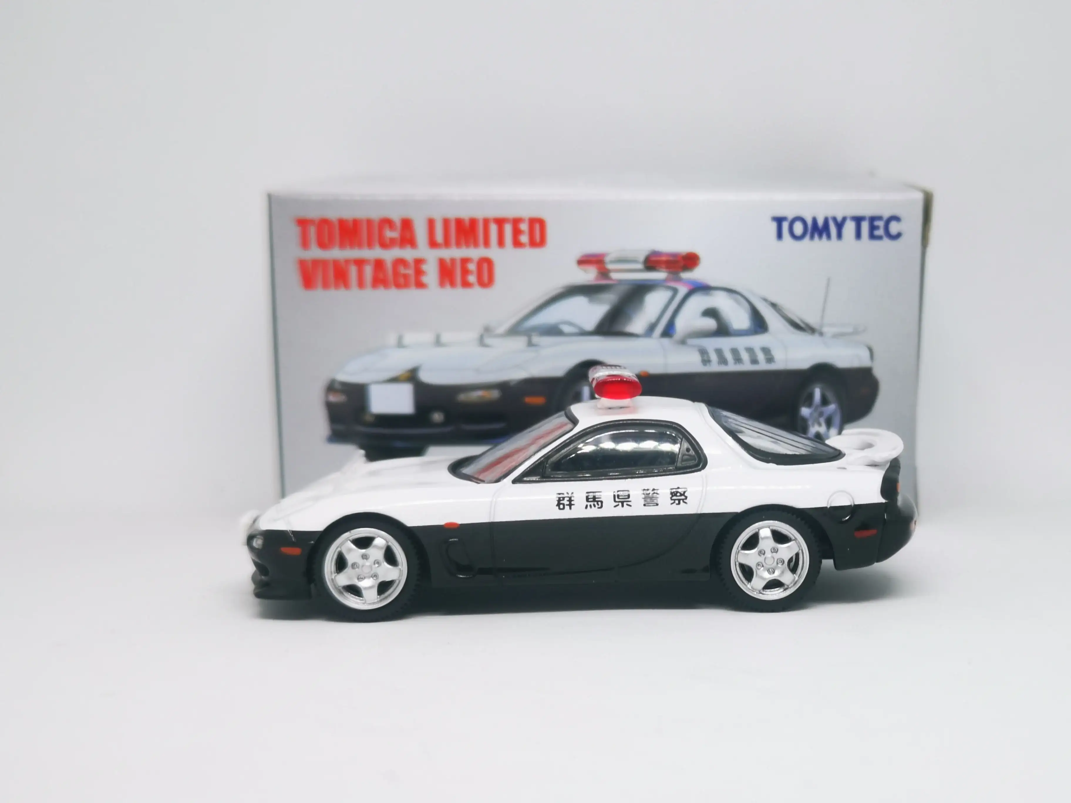 Tomica Limited Vintage Neo LV-N180a Mazda RX7 FD3S Japan Patrol Car - Image 6
