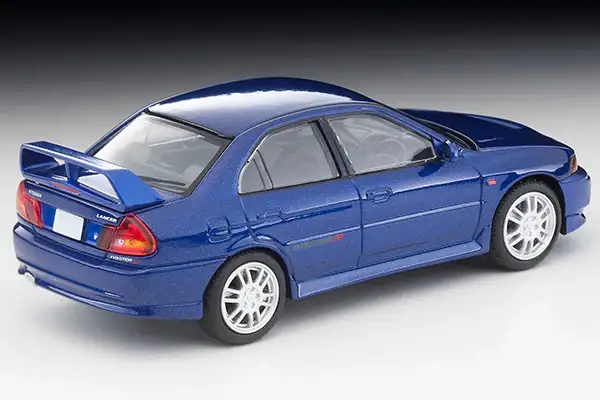 Tomica Limited Vintage Neo LV-N186e Mitsubishi Lancer GSR Evolution IV (Navy Blue) - Image 2