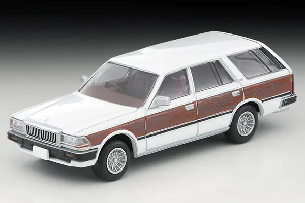 Tomica Limited Vintage Neo LV-N209c Nissan Cedric V20E GL Custom Specification (White / Wood Grain)